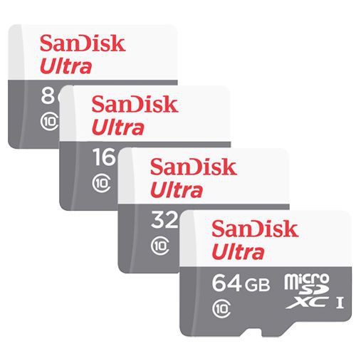 ♚◆  Sandisk การ์ดหน่วยความจำ Ultra MicroSD ความเร็วในการอ่าน 80MB