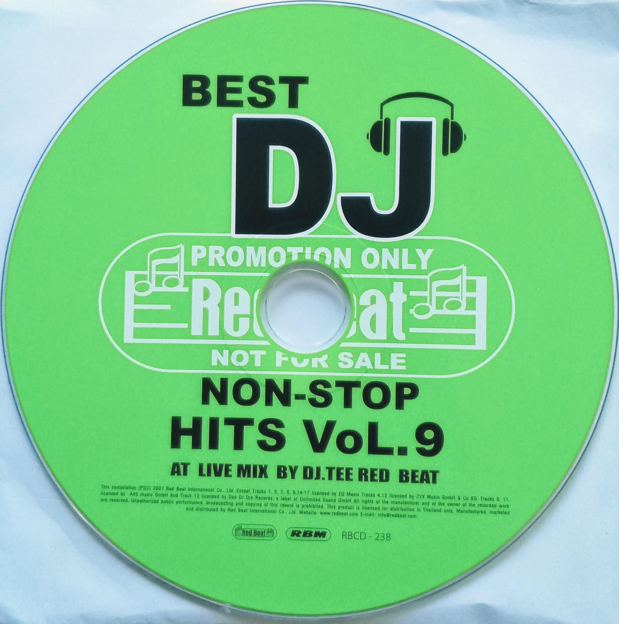 CD (Promotion) V.A. - Best DJ Non-Stop Hits Vol.9  (CD Only)