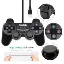 ภาพขนาดย่อของภาพหน้าปกสินค้าจอยเกมส์ คอนโทรลเลอร์ จอยสติ๊กเกม สาย USB Wireless Joystick Controlle รองรับPCWinXPWIN7WIN8WIN10 and other XBOX Plug and play B49 จากร้าน Happymall.TH บน Lazada ภาพที่ 3