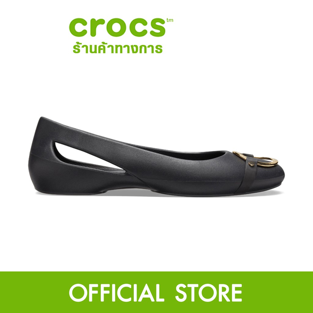 CROCS Sloane Embellished รองเท้าแฟลตผู้หญิง