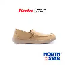 ภาพขนาดย่อของภาพหน้าปกสินค้า* * Bata บาจา ยี่ห้อ North Star รองเท้าสนีคเคอร์ รองเท้าแบบสวม รองเท้าทรงลำลอง สำหรับผู้ชาย รุ่น Cruise สีเบจ 8598038 จากร้าน Bata บน Lazada