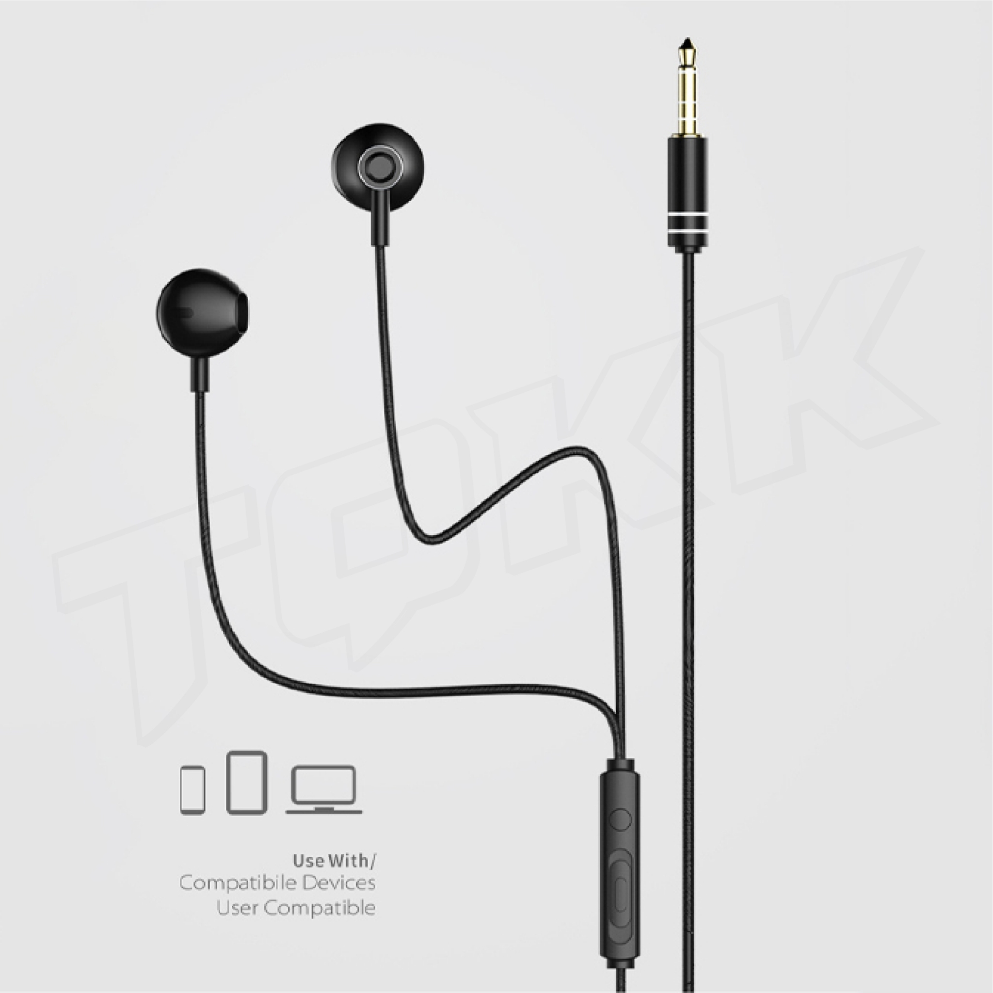 REMAX RM-711 พอร์ต 3.5 มิลลิเมตรหูฟังชนิดใส่ในหูชุดหูฟัง Build - in MIC ...