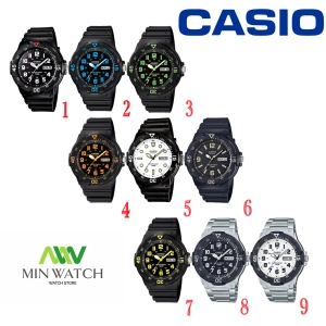 สินค้า นาฬิกา รุ่น นาฬิกา Casio Standard นาฬิกาข้อมือผู้ชาย สายเรซิ่น รุ่น MRW-200H-5B MRW-200H-7B MRW-200H-7E MRW-200H-9B ของแท้100% ประกันศูนย์CASIO 1 ปี จากร้าน MIN WATCH