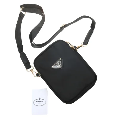 [ Prada แท้ 100% ] กระเป๋าสะพายข้าง Prada 2 zipper mini crossbody