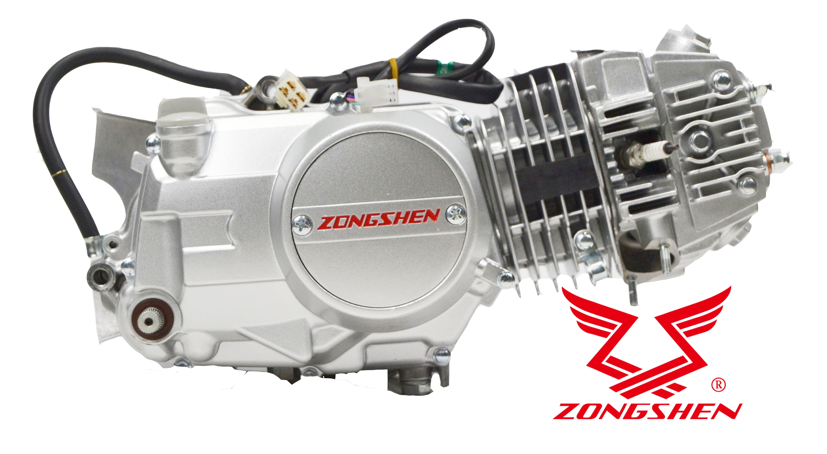 Zongshen Shop เครื่องยนต์มอไซค์ Zongshen (จงเซิน)(สเปคเครื่องลี่ฟาน LIFAN) 110ซีซี (สตาร์ทเท้า) ระบายความร้อนด้วยอากาศ ดับเบิ้ลออโตคลัทช์