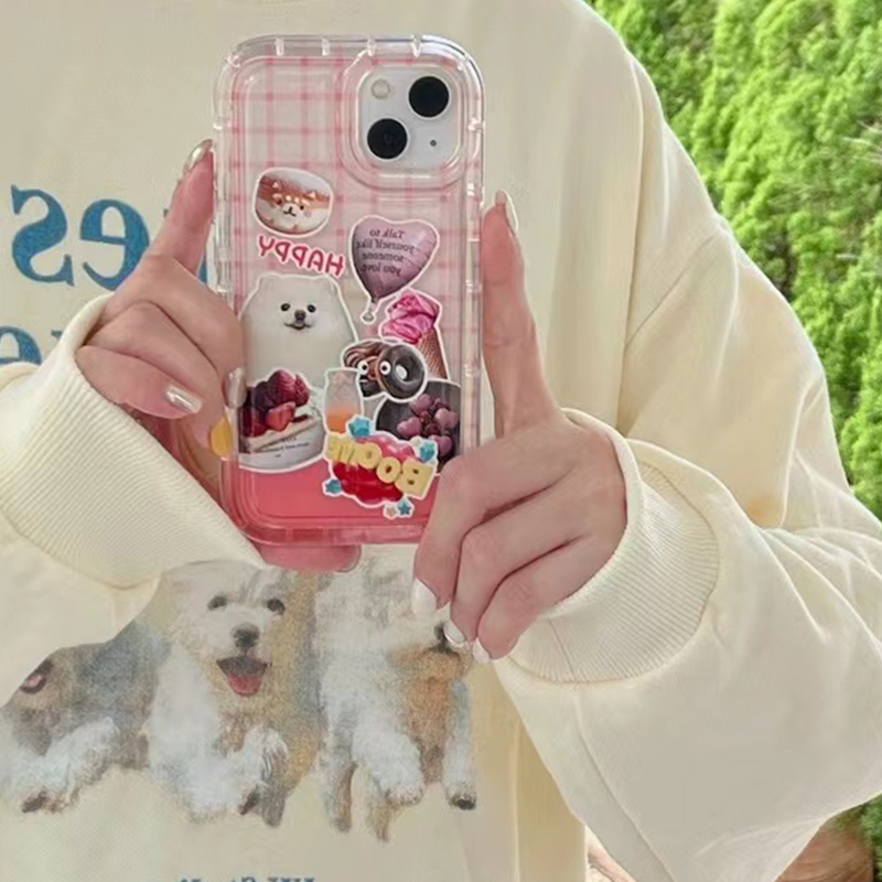 For iphone 14 pro max iphone case thickened tpu soft case clear case shockproof couple style compatible with for iphone 13 pro max 11
