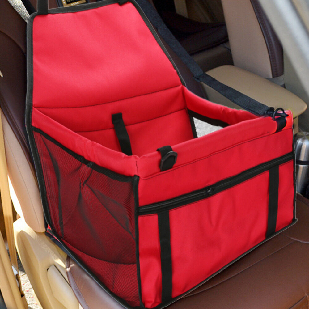 ( สีแดง ) กระเป๋าใส่สัตว์เลี้ยง กระเป๋าที่นั่งสัตว์เลี้ยงในรถ แขวนเบาะรถ กระเป๋าหมา กระเป๋าแมว กระเป๋าสุนัข