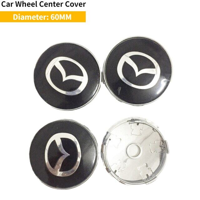 YK 52/56/60Mm Car Wheel Center Hub Caps Cover For Mazda 2 3 6 Atenza MX3 MX5 CX3 CX5 CX9 323