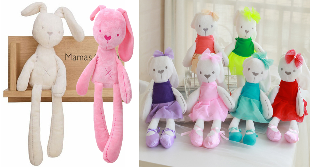 ตุ๊กตากระต่าย ตุ๊กตาสำหรับเด็กเล็ก มี 6 สี ตุ๊กตากระต่ายเน่า (ชุดถอดได้) ส่งจาก กทม.