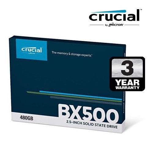 Crucial 480GB BX500 SATA3 2.5  SSD