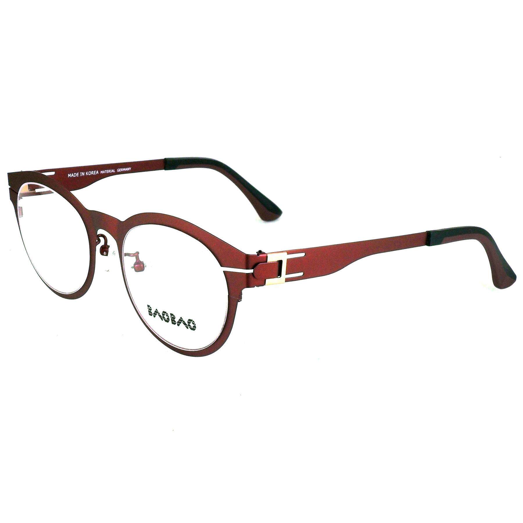 Fashion แว่นตา ไม่ใช้น็อต รุ่น 8182 กรอบแว่นตา ( สำหรับตัดเลนส์ ) วัสดุ สแตนเลสสตีล หรือเหล็กกล้าไร้สนิม Stainless Steel เบามาก สวมใส่สบาย ขาข้อต่อ ไม่ใช้น็อต กรอบแว่นตา Eyewear Top Glasses
