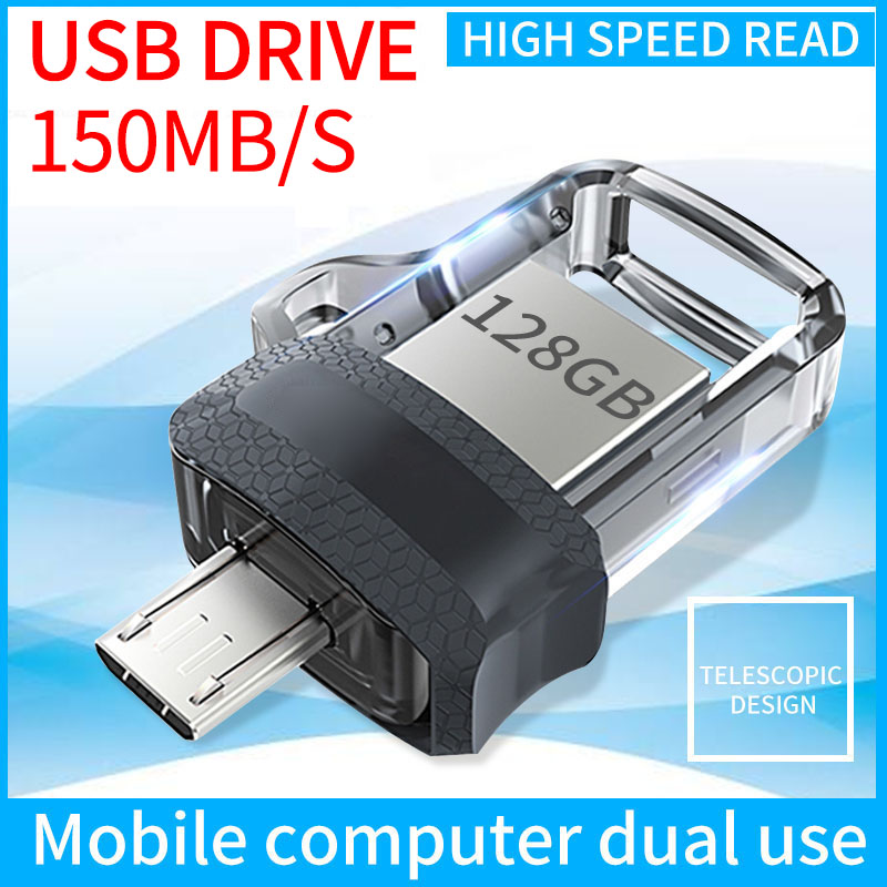 Original Brand Ultra Dual Drive m3.0 128GB/64GB/32GB OTG Flash Drive for Android Smartphone Tablet Sanddis Memory