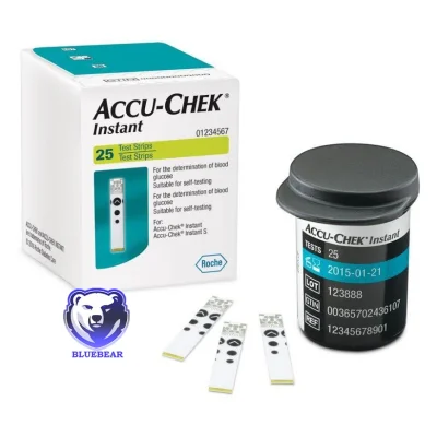 Accu-Chek Instant Test Strip แอคคิว-เช็ค แผ่นตรวจน้ำตาล (25 ชิ้น/กล่อง)
