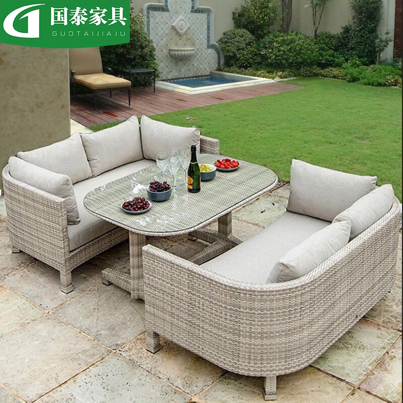 ↂ Outdoor rattan sofa courtyard outdoor garden outdoor balcony villa