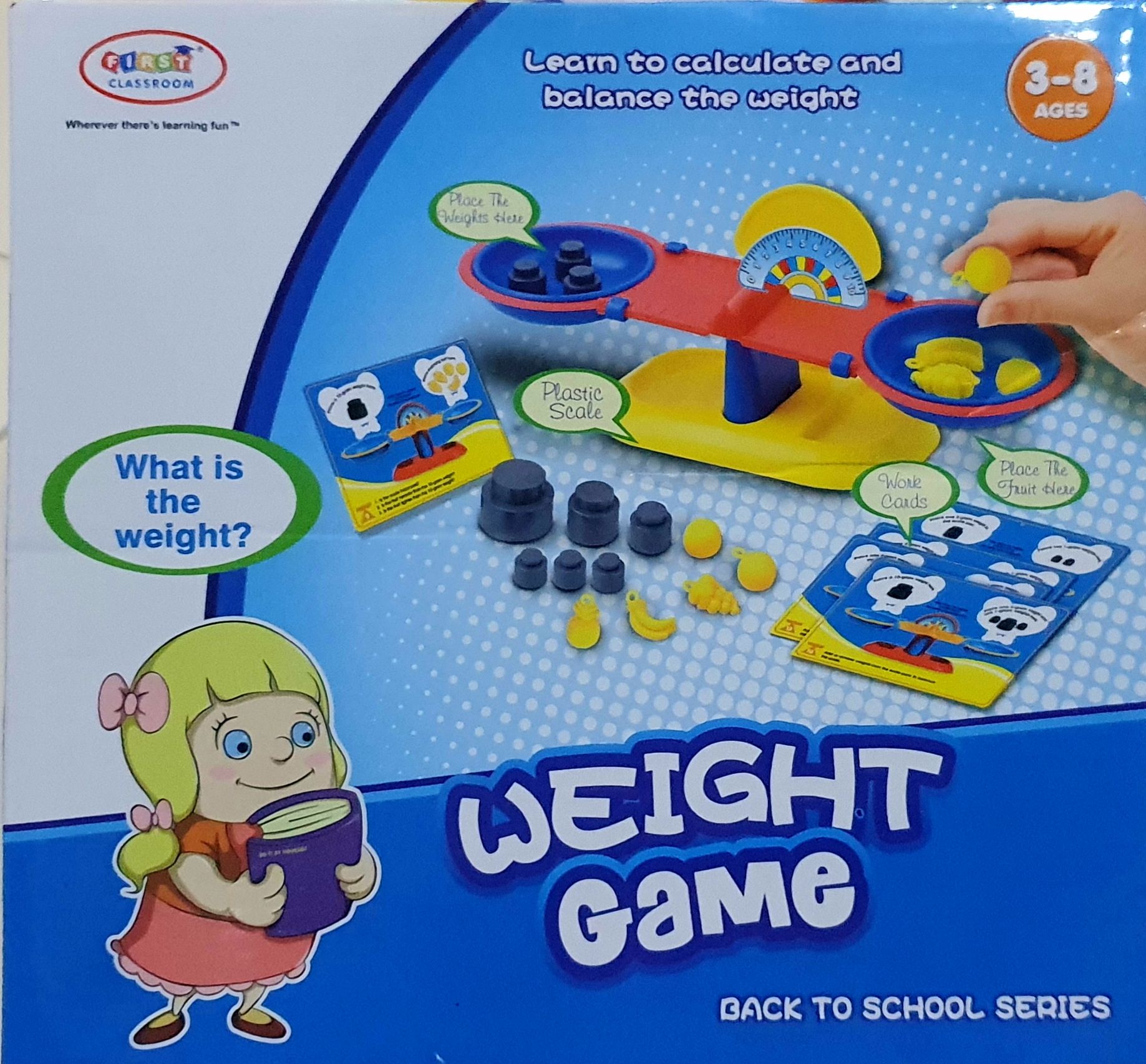 T.P. TOYS CLASSROOM WEIGHT GAME Series (น้ำเงิน) เกมส์ชั่งน้ำหนัก ฝึกทักษะและการเรียนรู้