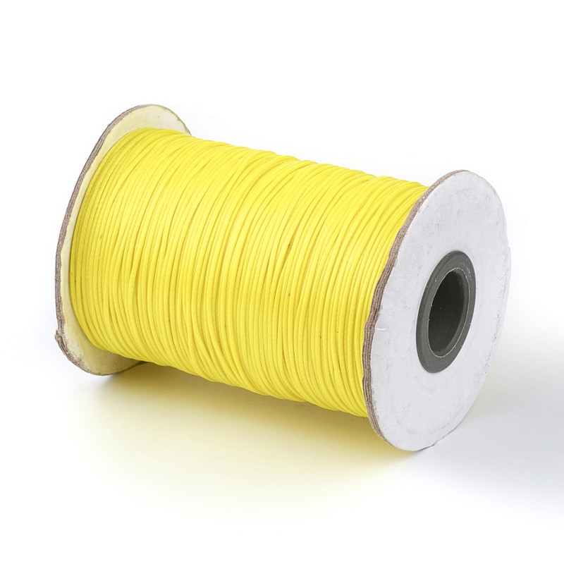 Beebeecraft 1 Roll 80m1mm Waxed Polyester Cord Waxed Cord Thread Beading String for Jewellery Bracelets Crafts
