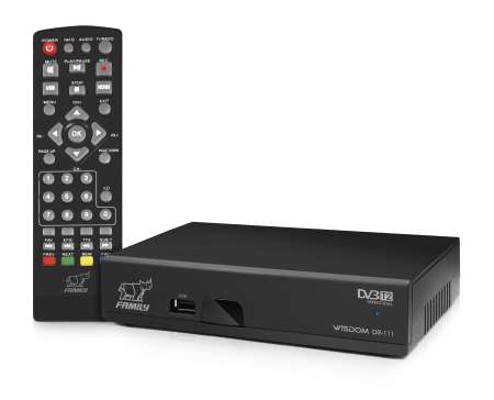 Family เครื่องรับสัญญาณดิจิตอลทีวี  Wisdom  DR-111(Set Top Box)