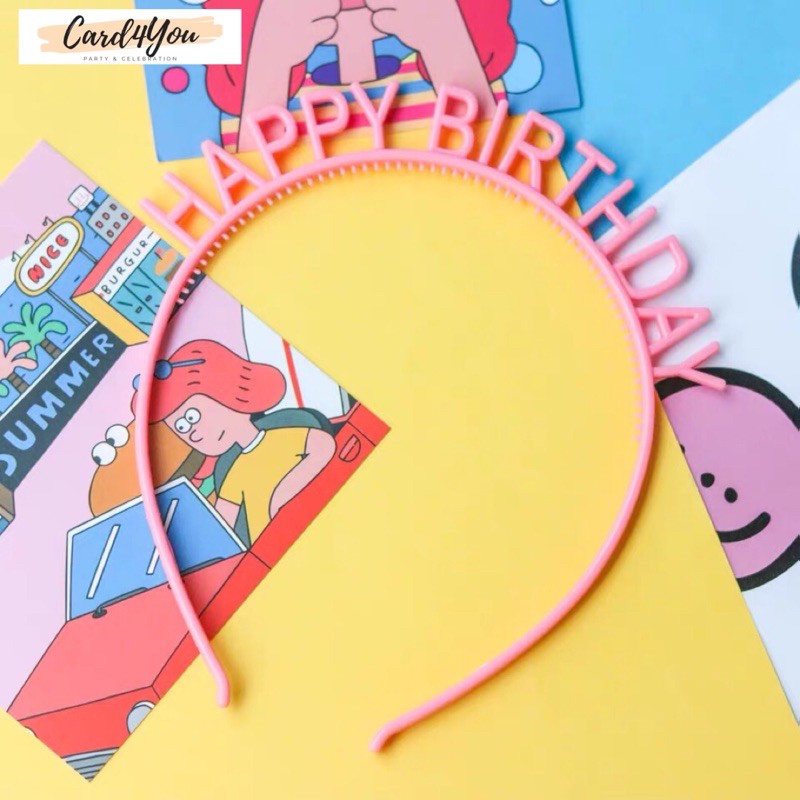 [Card4You] พร้อมส่งที่คาดผม Happy Birthday