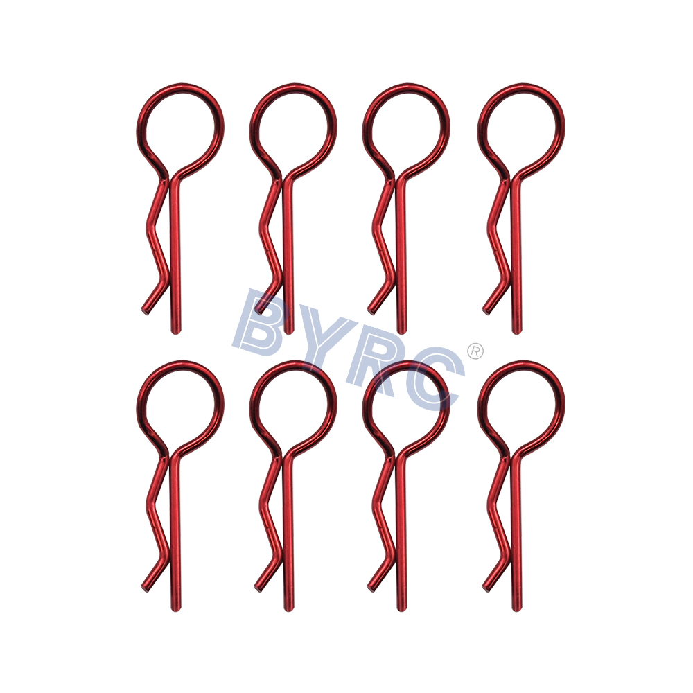 50 Clips Para Carrocería RC Tipo R – Pasadores De Acero Con Lengüetas, Compatibles Con 1/16 Y 1/18