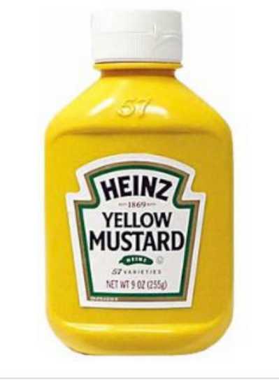 Heinz Yellow Mustard, 255 g ไฮนซ์มัสตาร์ด 255กรัม