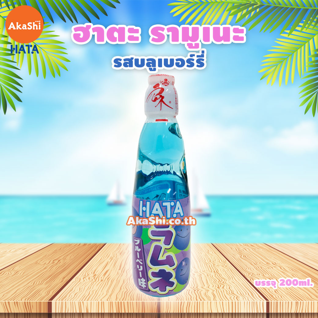 Hatakosen Ramune Soda รามูเนะ เครื่องดื่มน้ำหวานโซดา น้ำอัดลมญี่ปุ่น รสบลูเบอร์รี่