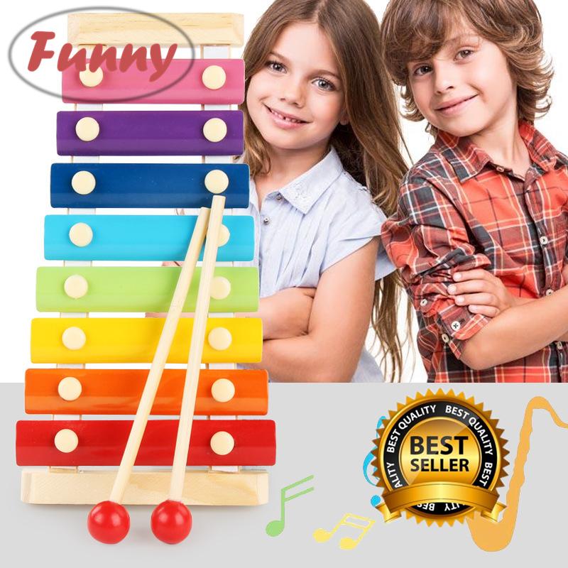 Funny.Shop ระนาดเด็ก 8 ตัวโน๊ต 8สี ของเล่นเด็กเสริมพัฒนาการ ของเล่นเด็กเล็ก ของเล่นที่มีเสียงดนตรี ของเล่นเสริมทักษะและการเรียนรู้ ของเล่นเด็ก Baby toys  ของเล่นเสริมทักษะก่อนวัยเรียน