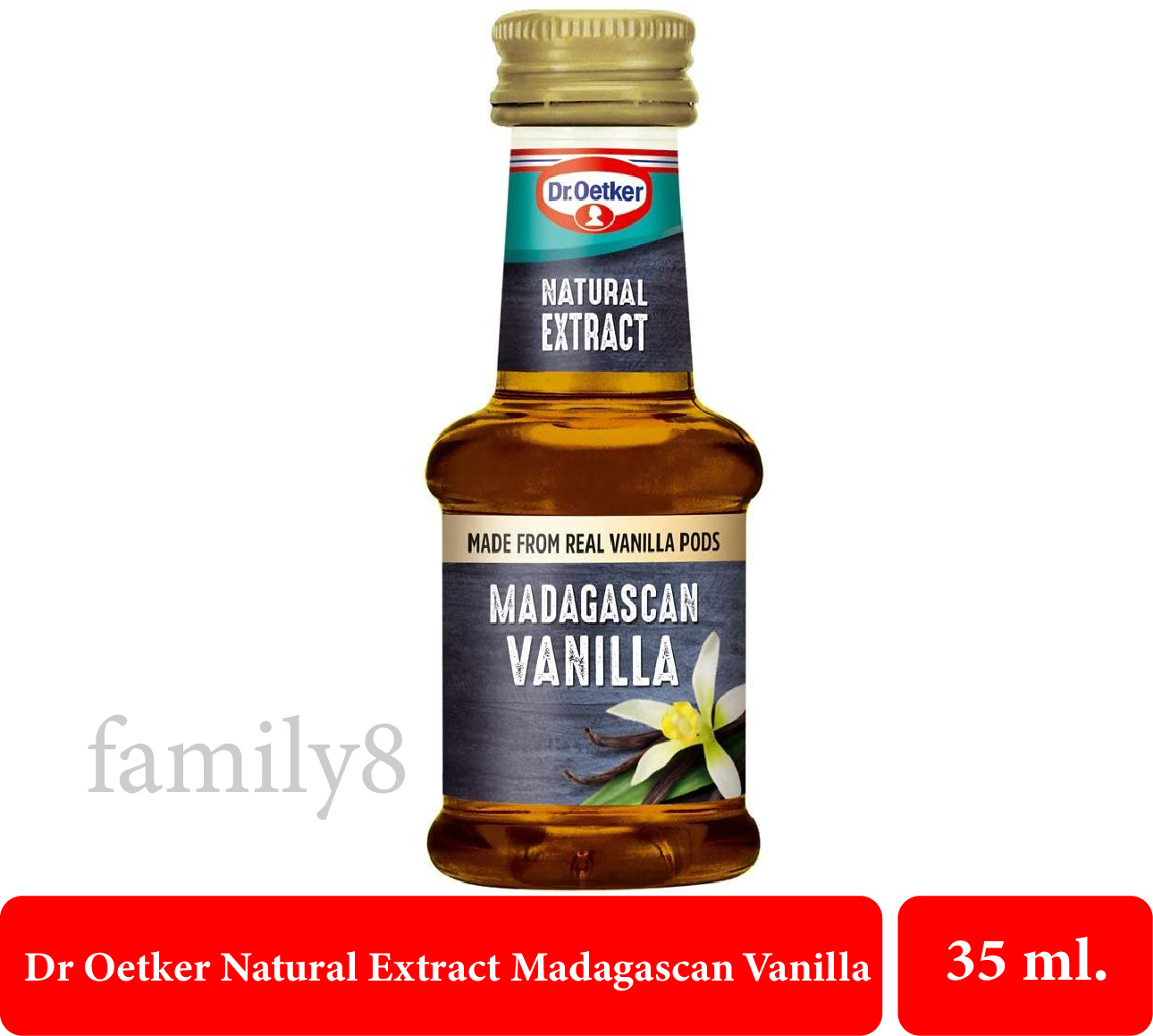Dr Oetker Natural Extract Madagascan Vanilla, 35 ml.