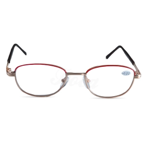 สินค้า Poca Glasses กรอบแว่น สายตายาว เลนส์ใส แฟชั่น ราคาถูก มีกำลังเลนส์ (+) สำหรับสายตายาว รุ่น RDS-Black And Pink gold(+)