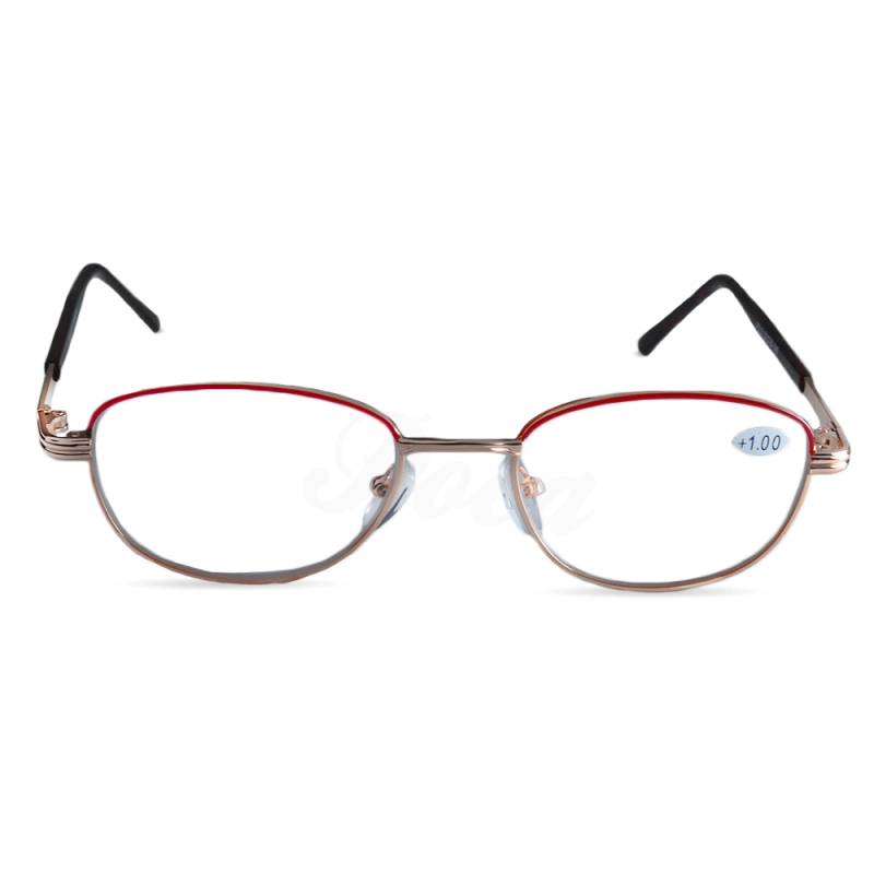 ภาพหน้าปกสินค้าPoca Glasses กรอบแว่น สายตายาว เลนส์ใส แฟชั่น ราคาถูก มีกำลังเลนส์ (+) สำหรับสายตายาว รุ่น RDS-Black And Pink gold(+)