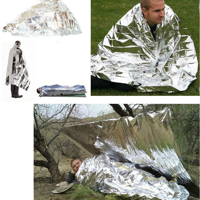 Emergency Thermal Blanket Outdoor Waterproof Survival Blanket Aluminum Foil Hot Space Emergency 1719