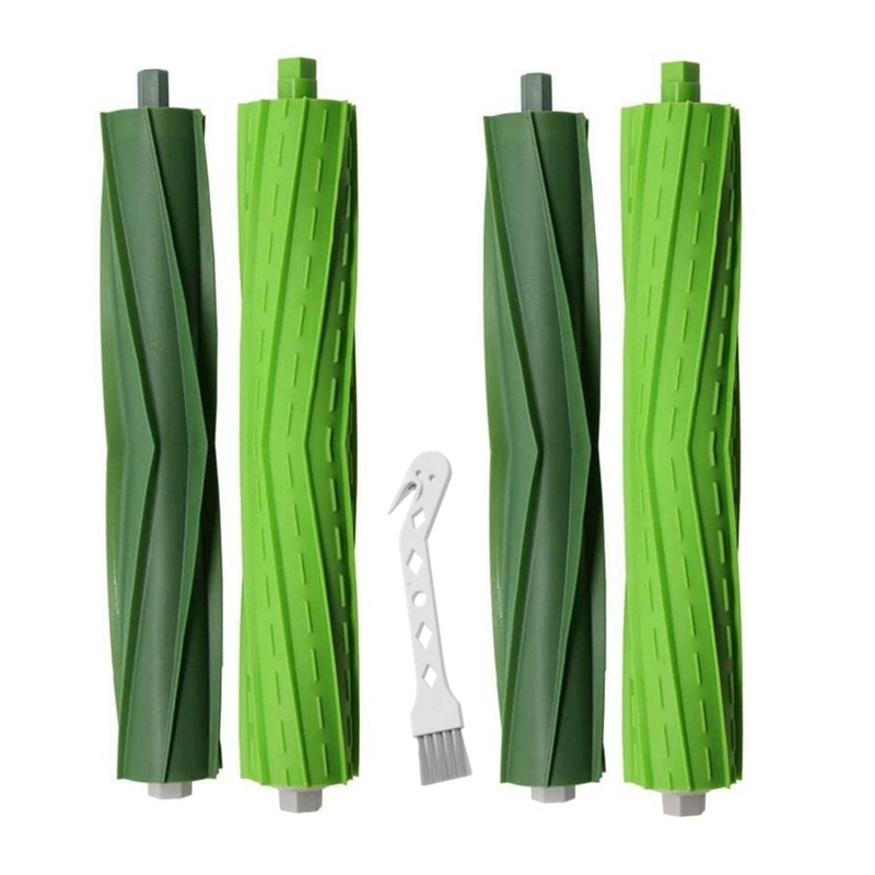 2 sets of replacement rubber roller brushes for irobot roomba i3 i3+ i6+ i7 i7+ i8+ plus e5 e6 e7 vacuum cleaner parts