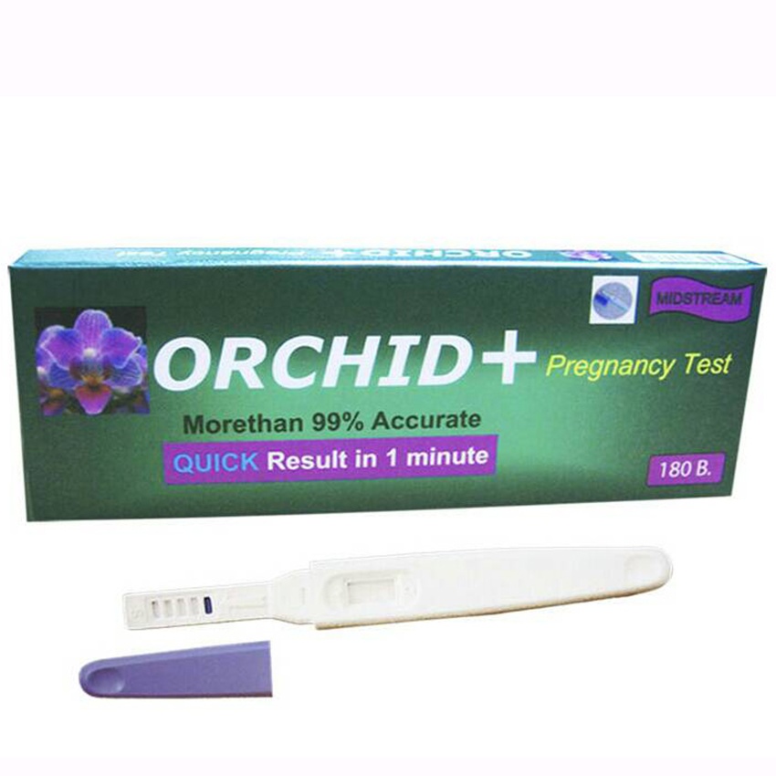 ORCHID+Pregnancy Test ที่ตรวจตั้งครรภ์ แบบปัสสาวะผ่าน 1 ชิ้น 1 กล่อง