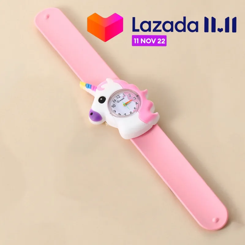 ภาพหน้าปกสินค้านาฬิกาข้อมือเด็กรูปการ์ตูน นาฬิกาม้ายูนิคอร์น นาฬิกาเด็กผู้หญิง นาฬิกาเด็กผู้ชาย จากร้าน FaCai2088 บน Lazada