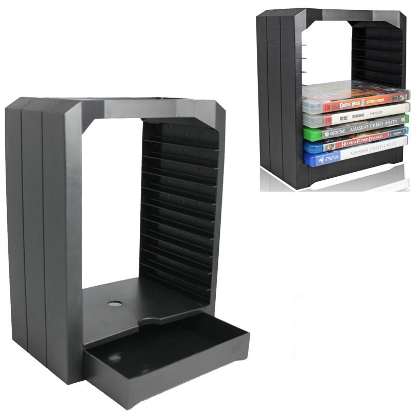 Ps4 Ps 4 Universal Game Storage Showcase Tower 10 Cd Games Holder For Playstation 4 Ps4 Slim Pro Xbox One Xbox 360 Accessories