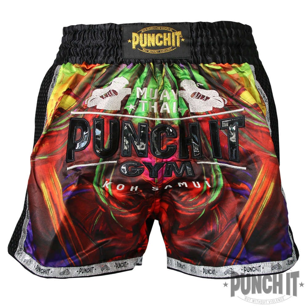 Muay Thai Short Punch it Gym Rainbow Lazada.co.th