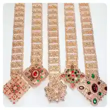 ภาพขนาดย่อของภาพหน้าปกสินค้าVintage jewelry jewelry Thai Thai dress belt ladies belt color belt gold belt Gold Belt Roma s nego slimming Lahore จากร้าน Vintage jewelry บน Lazada ภาพที่ 1