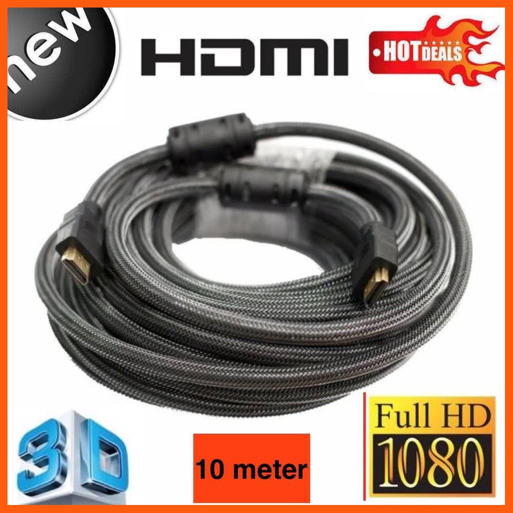 ลดราคา สายHDMI M/M 10เมตร v1.4 (สีดำ) #ค้นหาสินค้าเพิ่ม สายสัญญาณ HDMI Ethernet LAN Network Gaming Keyboard HDMI Splitter Swithcher เครื่องมือไฟฟ้าและเครื่องมือช่าง คอมพิวเตอร์และแล็ปท็อป