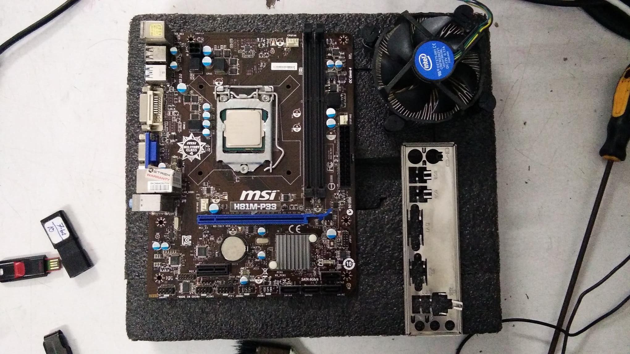  mother board msi h81m p33 intel 1150 cpu core i3 4150