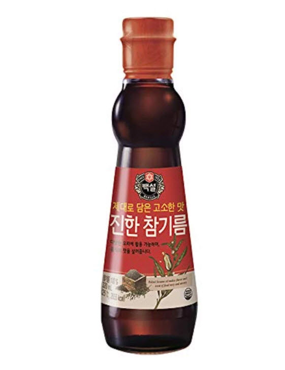 น้ำมันงาธรรมชาติ นำเข้าจากเกาหลี / CJ Pure Sesame Oil 진한참기름 160ml