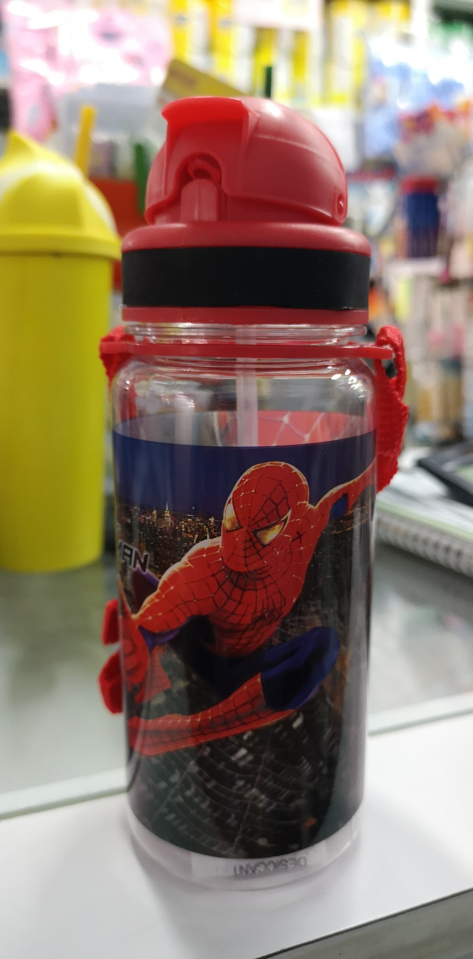 กระติกนำ้ลายการ์ตูน Spider Man    สีแดง