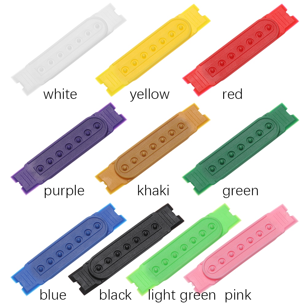 5Sets Snapback Strap Replacement with 7 Holes Colorful Hat Repair Fastener Buckle Clip Extender