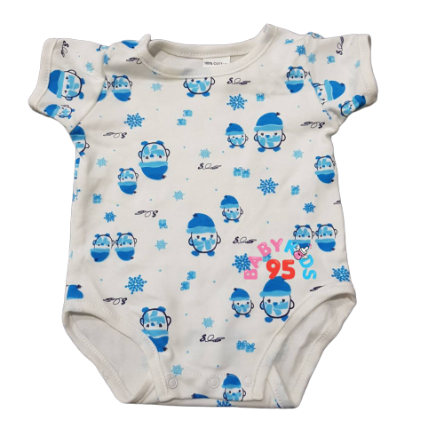 BABYKIDS95 (0-3 เดือน) บอดี้สูท เด็ก ชุดเด็ก เสื้อผ้าเด็ก Body suite Romper for Baby or Infant 0-3 months old ( 3M THR )  สีวัสดุ THR25