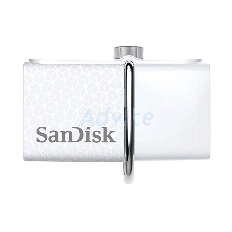 Dual USB Drive 32GB SanDisk GAM46 White OTG ไดร์ฟ OTG ประกัน 5Y