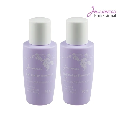 JURNESS Nail Polish Remover with Grape Seed Oil and Grape fragrance 90 ml. 2 Pcs