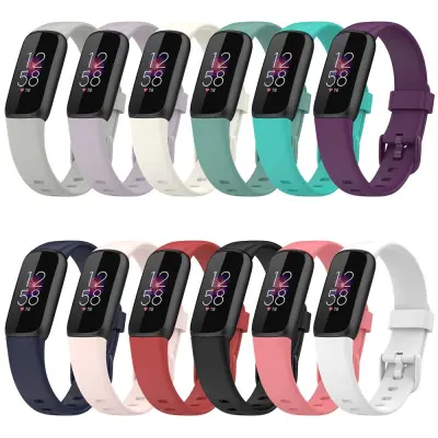 BUCHE 1x Silicone Strap Band Straps For Fitbit Luxe Soft Silicone Wrists Waterproof Replacement WatchBand For Fitbit Luxe Smart Watch Accessories Correa