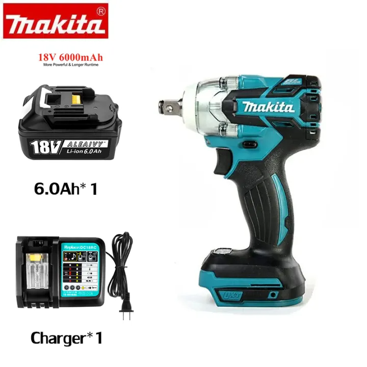 Makita ประแจไฟฟ้าไร้สาย DTW285 18V บล๊อคไฟฟ้า แบต 2 ก้อน Brushless ...