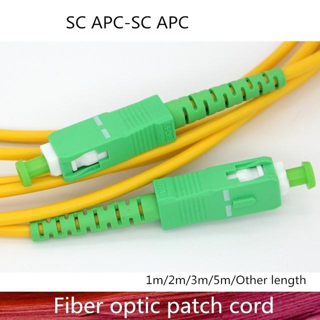 5pcs/lot SC/APC SC/APC Fiber Optic Patch Cord Cable SC SC 1/3/5/10/20 ...