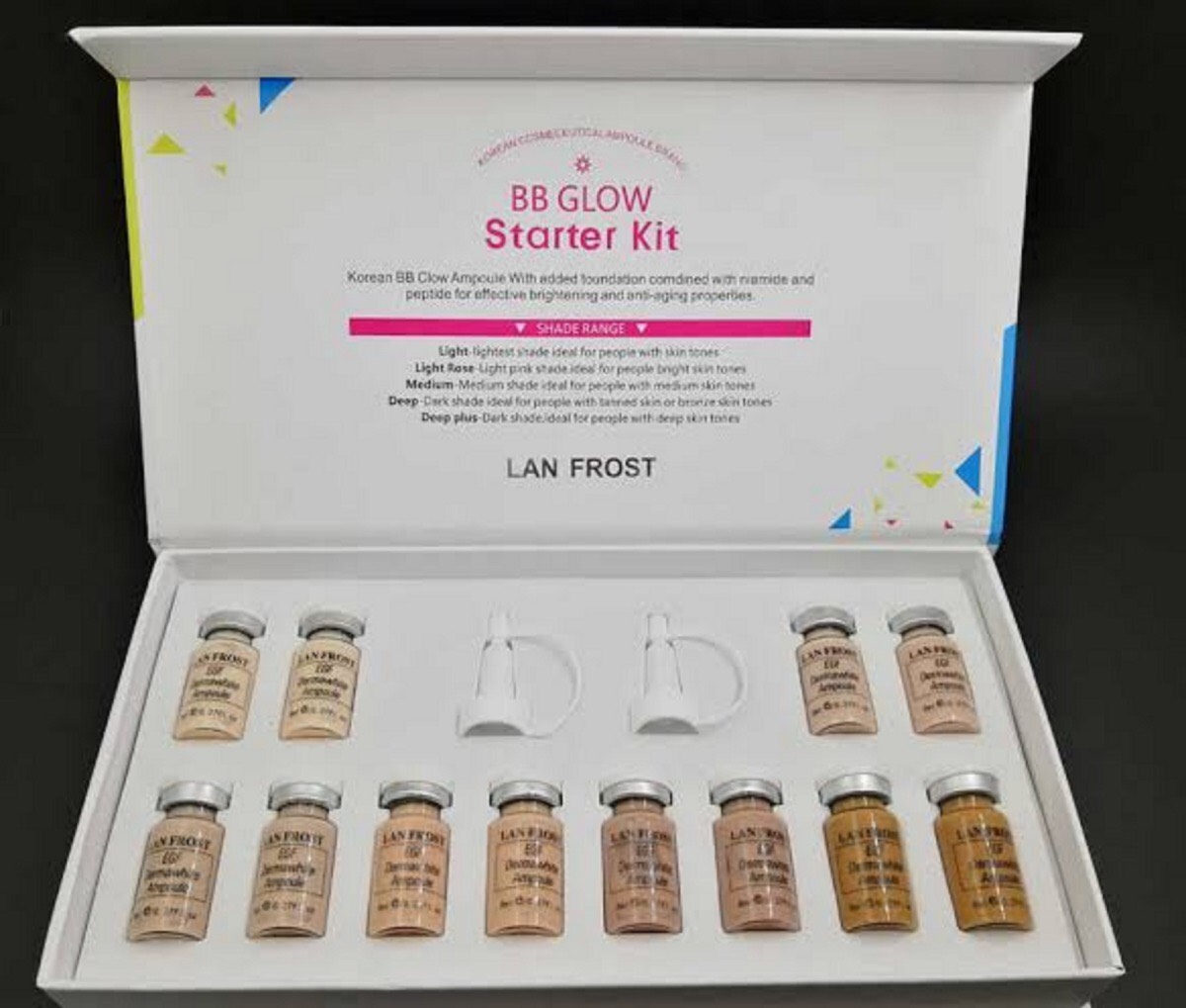 BB Glow Lan Frost Starter Kit บีบีครีมคละสี สำหรับทำบีบีโกลว์ Derma pen BB Mix