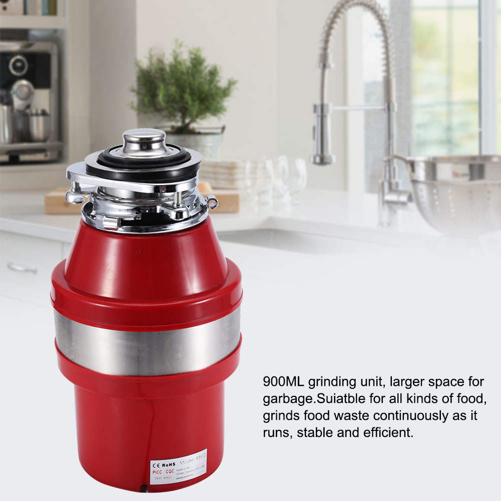 [ห้ามพลาด] 370 วัตต์ Kitchen Garbage Disposal Household Garbage Large