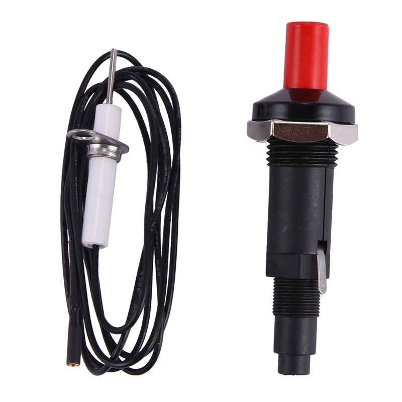 Piezo Ignition Set With Cable 1000Mm Long Push Button Kitchen Lighters